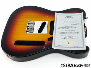 USA Fender Custom Shop Classic Telecaster Tele BODY + HARDWARE 3TS Sunburst Ash