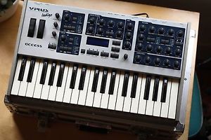 Access Virus Indigo synthesizer (37-note Virus B) with custom hard road case