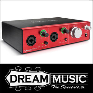 Focusrite Clarett 2Pre Thunderbolt Audio Interface w/ 2 Mic Preamps RRP$949