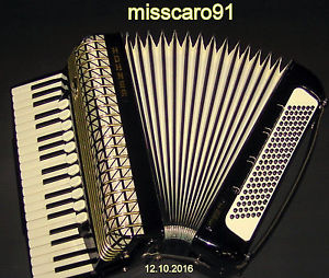 WOW !!! 120  BASS PIANO ACCORDION HOHNER ATLANTIC IV N DE LUXE  + CASE + STRAPS