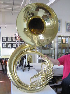 SUPERB CONN 20K BBb BRASS SOUSAPHONE, NO DENTS, CLEAN, READY TO PLAY, WITH CASE!