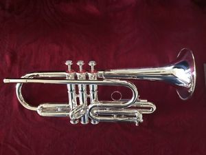 F.E. Olds and Son Silver plated Studio Cornet (Trumpet) Los Angeles Early 50s