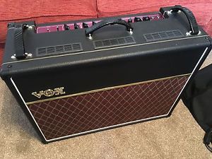 VOX AC30 C2 VALVE AMPLIFIER & EMBROIDERED COVER, AWESOME POWER & SOUND, EX COND