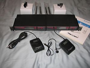 Sennheiser EW172G2 EW100G2 Wireless Lav & Instrument Microphone-Set of 2