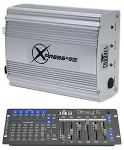 Chauvet DJ Xpress 512 Plus USB Lighting Control Interface + DMX Controller