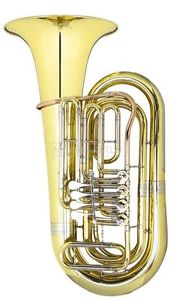 music world MWTU-603B Tuba Kompakt - Messing lackiert, Lightcase