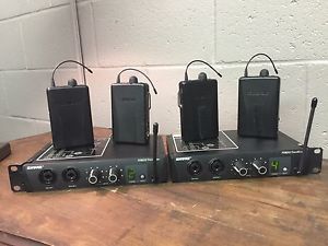 Shure IEM - 2 PSM200 Wireless In Ear Transmitters and 4 P2R-H2 Body Packs