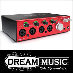 Focusrite Clarett 4Pre Thunderbolt Audio Interface w/ 4 Mic Preamps RRP$1299