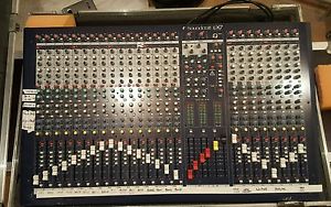 Soundcraft audio mixer LX7 with black case DJ ,teatre