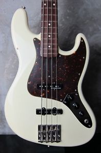 Navigator JB-380 LTD Vintage White Jazz Bass type Used Electric Bass Guitar JP