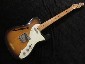 Vintage Fender USA 1969 Telecaster Thinline Electric Guitar 6 String 1960s w/HSC