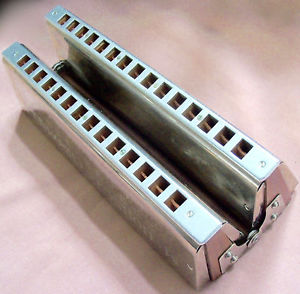 Vintage Hohner Chromatica Double Bass Harmonica No.265