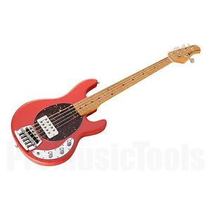 Music Man USA Classic Stingray 5 CRD - Coral Red MN Birdseye * NEW (NOS) * bass