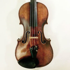 Violin labelled 'Breton, Mirecourt' dated 1840