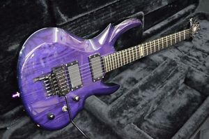 ESP FOREST w/ MOD D Tuning System Ash Body Purple Used Electric Guitar Japan F/S