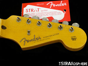 Fender USA Custom Shop Ancho Poblano Relic Stratocaster NECK+TUNERS Strat Maple