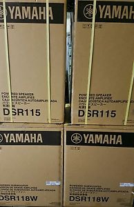 4200w Yamaha Powered PA System 2 x DSR 115 and 2 x DSR 118w Sub Brand New Boxed