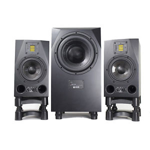 ADAM Audio A7X Powered Studio Monitor Pair w/ Sub10 Mk2 Powered Subwoofer Bundle