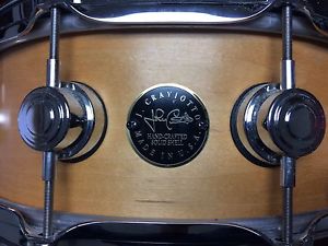 DW 2002 Craviotto Solid Shell 14X5 Snare Drum w/ 3P Butt Plate & True Hoops