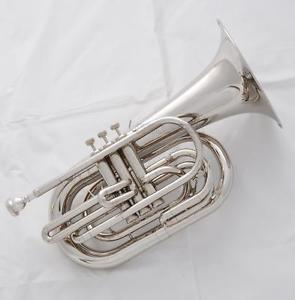 2016 Model Professional Silver Nickel Marching Baritone Bb Horn 3-Valve New Case