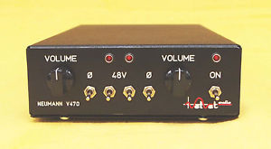 Neumann Dual Micpre V470-2 Lunchbox * phantom power * phase reverse * volume PSU