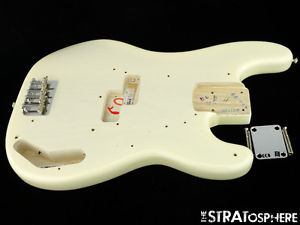Vintage USA 58 Fender P BASS BODY & HARDWARE American Precision White Blonde