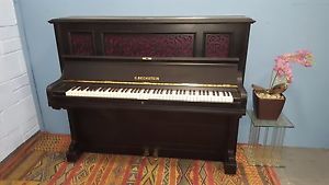 Reconditioned, Vintage,Black, "Bechstein" Model 9 Overstrung Piano. CAN DELIVER