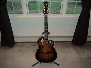 Vintage Ovation 1858 Elite 12 String Acoustic Electric Guitar NOS Project
