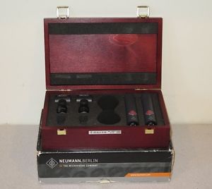 Neumann KM184 MT Cardioid Microphones - Black Stereo Pair - Serials 92523, 92524