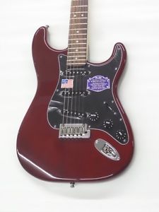 Great Fender American Deluxe Stratocaster Electric Guitar - Wine Red with OHSC