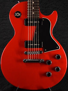 Free Shipping Used Gibson Les Paul Junior Special 2001 Trans Red Electric Guitar