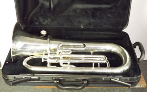 Nice Silver Yamaha YEP201M  Euphonium w Case