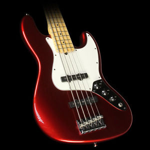 Used 2008 Fender American Standard Electric Jazz Bass V J-Bass Guitar Candy Cola