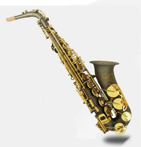 New Professional High-Grade Flower Carving U-Shape E Flat Brass Alto Saxophone #