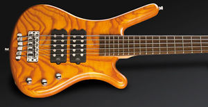 Warwick RockBass Corvette $$ 5-String Bass Guitar Honey Violin Oil Finish
