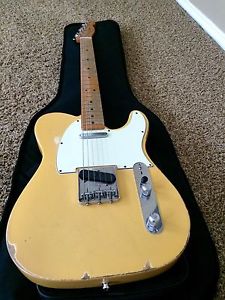 2012 Fender Roadworn 50s Blonde Telecaster W/Gigbabg and two ply pickguard