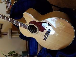 2006 Gibson J-185 EC Flamed Maple Electric Acoustic Guitar - Beautiful!!!