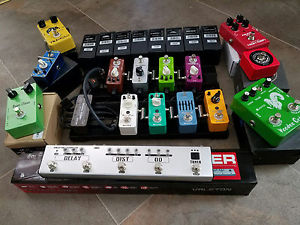Mooer, Valeton, JOYO, Caline, Tomsline, nuX Effects Pedals PS, Board, Bag - LOT