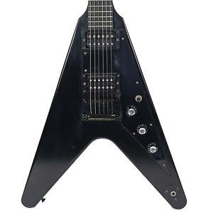 2001 GIBSON FLYING V ELECTRIC GUITAR GOTHIC BLACK FINISH