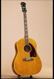 Epiphone FT-79 TEXAN NAT 1965 Natural w/hard case F/S Guitar Bass #R895