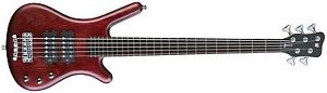 Warwick Rockbass Corvette $$ 5-String Electric Bass Guitar Burgundy Red Oil