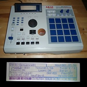 CUSTOM Akai MPC 2000XL w/BLUE LEDs/PADS 1GB CF Drive MAXED RAM SMPTE