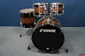 Sonor ProLite Shellset in "Walnut Brown Burst"  -  22,10,12,16"