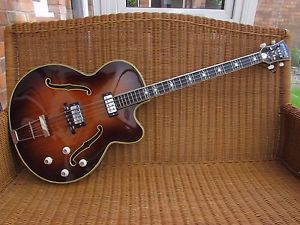 1965 Hofner Committee Bass + Original Hard Case Vintage 60s 1960s Thinline Semi