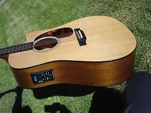 2013 Martin Custom Acoustic Electric Dreadnought Cutaway Ovangkol D-14 Size