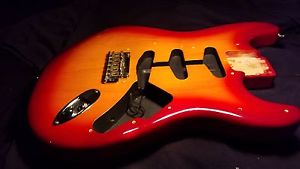 fender stratocaster body CUSTOM SHOP USA SUNBURST BEAUTY !