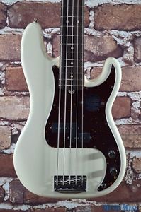 New B-Stock Fender American Standard Precision Bass V Olympic White