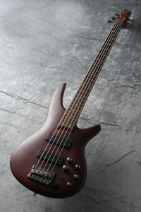 Ibanez SR505 Brown Mahogany 5-strings Electric Bass Free Shipping