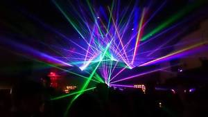 ILDA analog  2000mW RGB laser 30kpps scanner beam&animation full color SD card