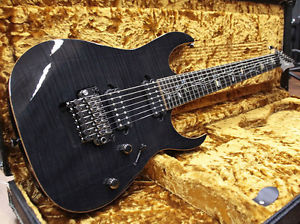 Free Shipping Used Ibanez j.custom RG8527Z Black Onyx 7-String Model